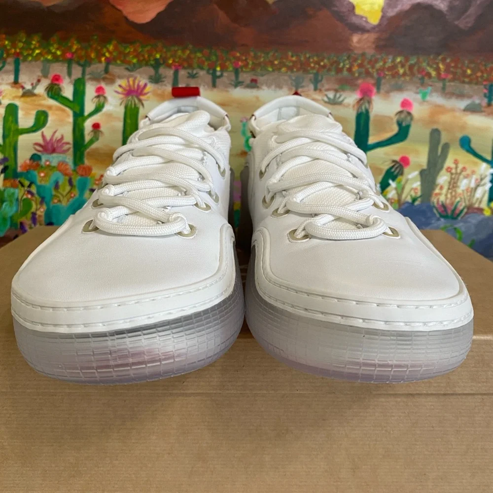 Christian Louboutin Arpoador Flat, Leather, Suede,Men’s Sneakers,Wht, EU43/US 10 - Picture 4 of 16